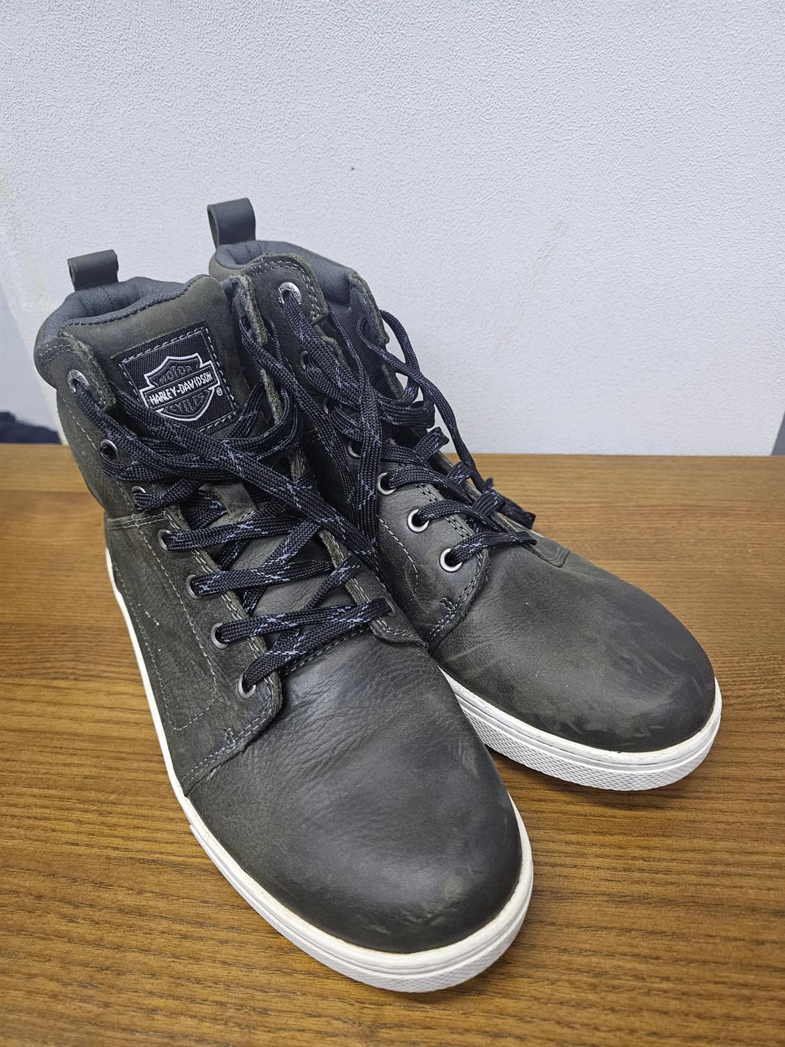 할리데이비슨 라이딩 미드 스니커즈 그레이 상품이미지3