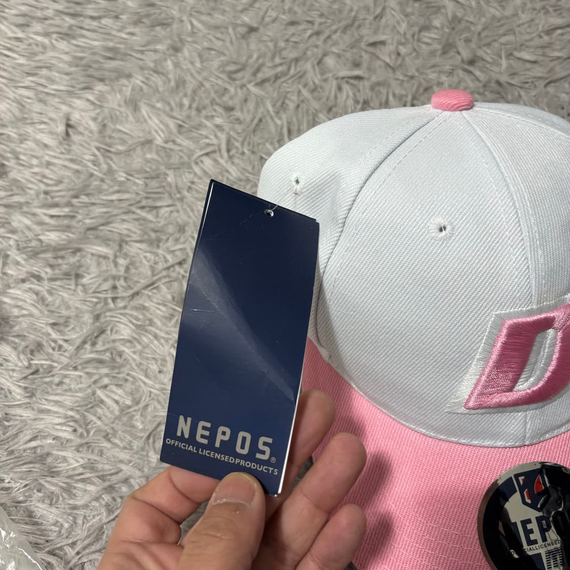 네포스 두산베어스 핑크 볼캡 상품이미지2