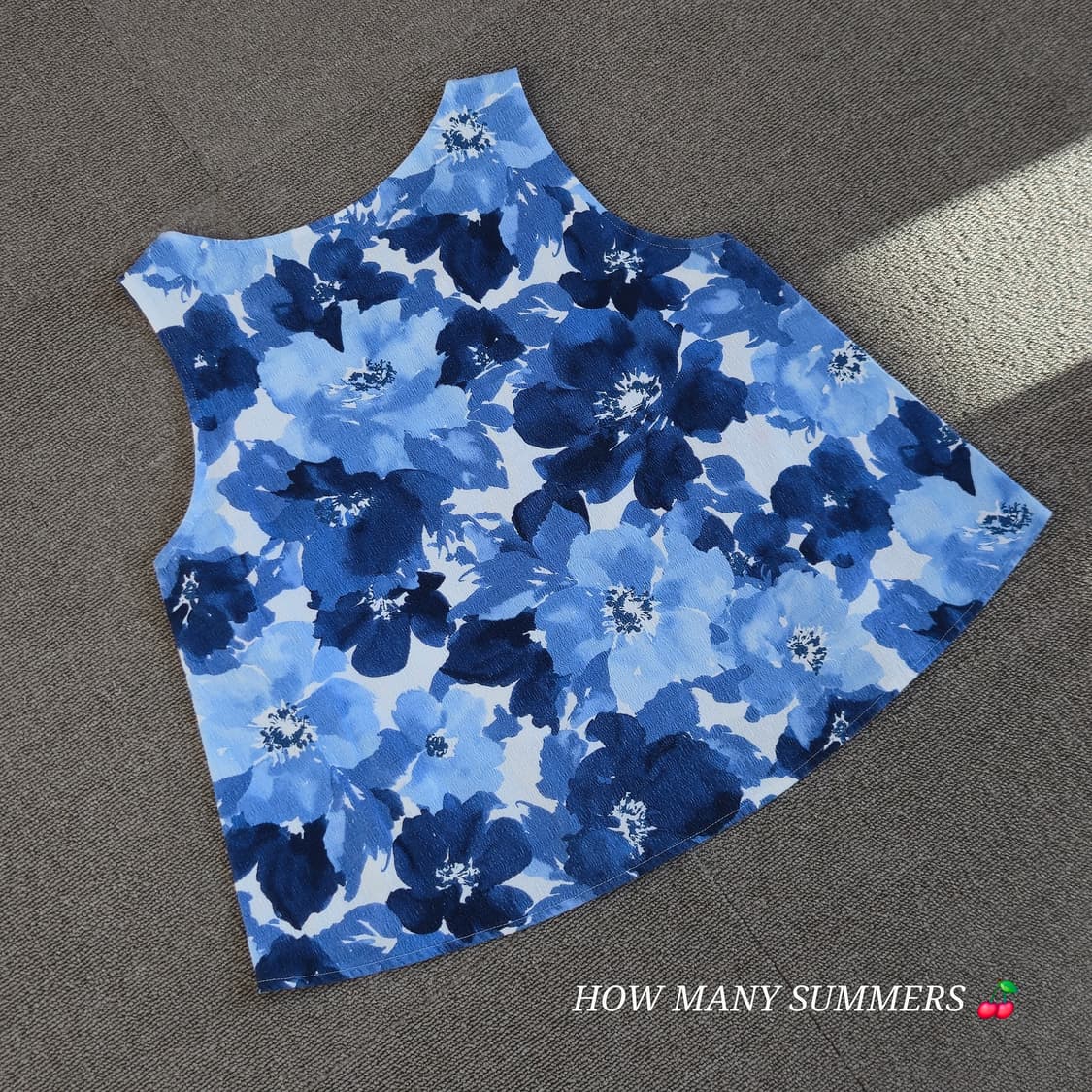 Adam et Rope 블루 패턴 슬리브리스 상품이미지6