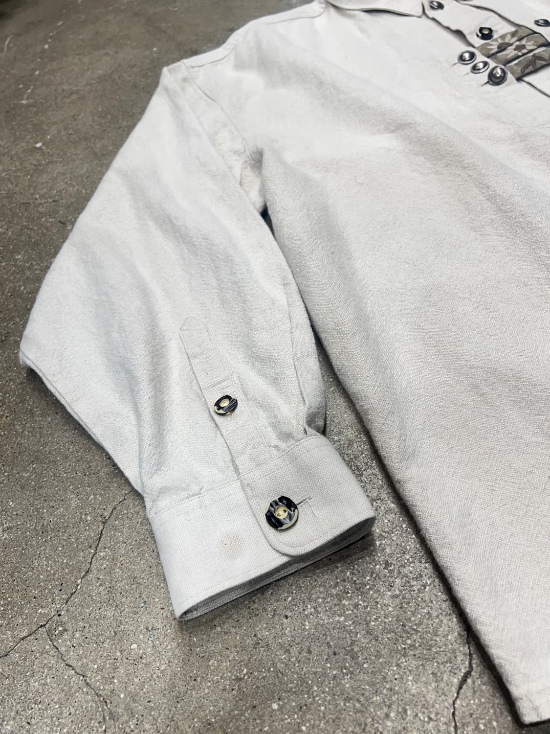 C&A 빈티지 리넨-코튼 트라흐텐 셔츠 상품이미지5