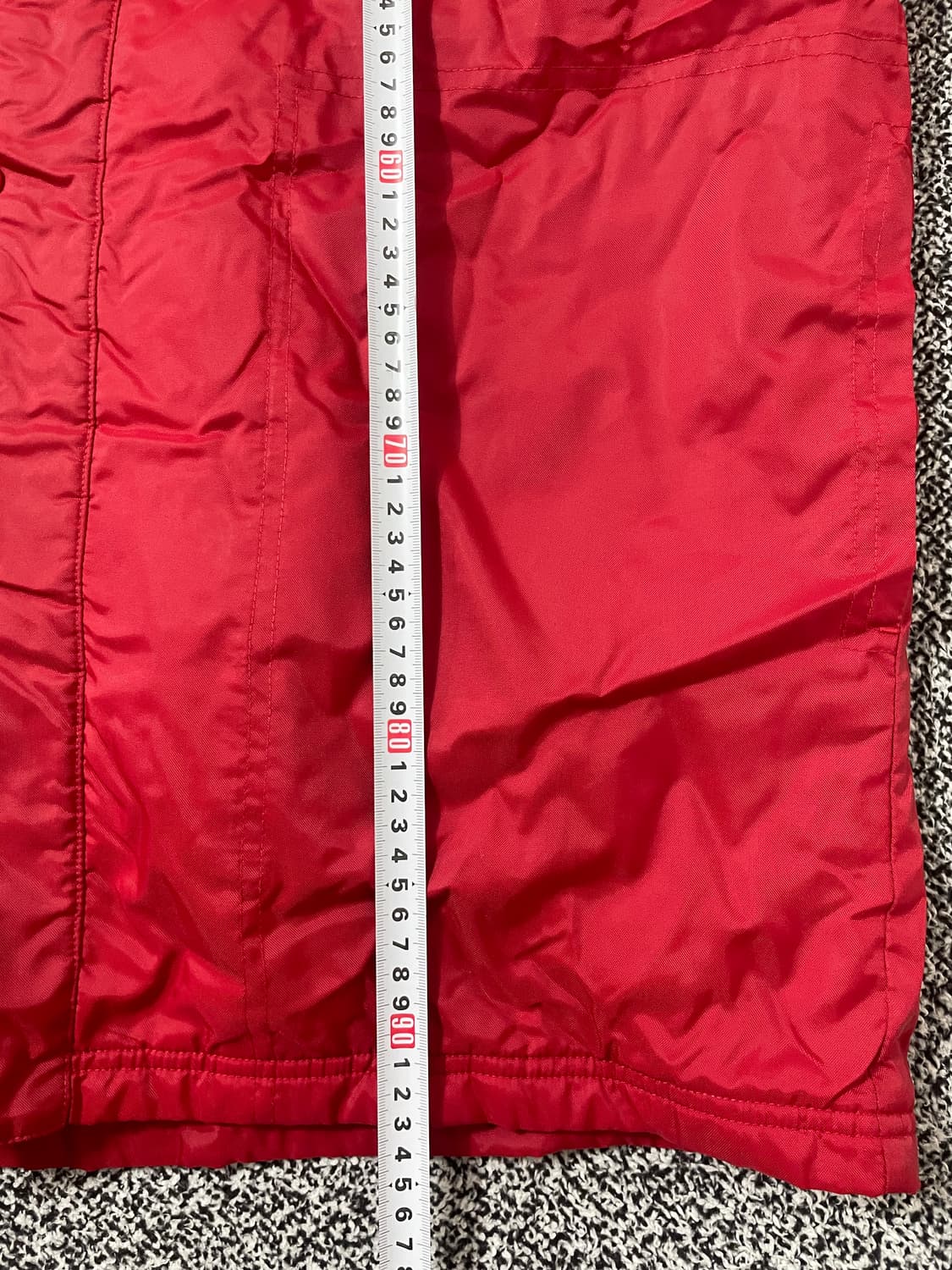 빈티지9. 나이키 베스킷볼 농구 올드스쿨 벤치코트 돕비 롱 점퍼 레드 상품이미지2