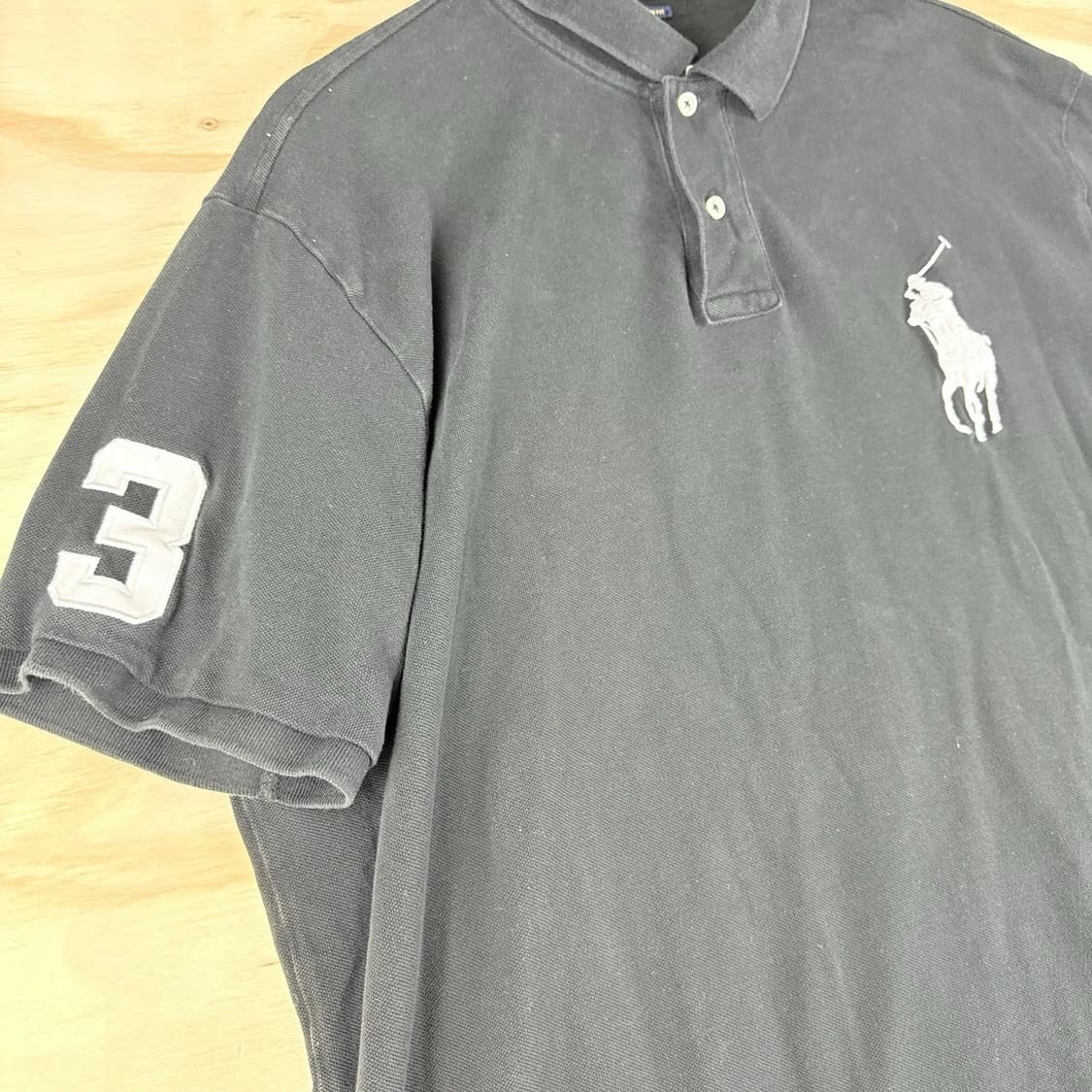 폴로 랄프로렌 빅포니 카라티 블랙 화이트 상품이미지4