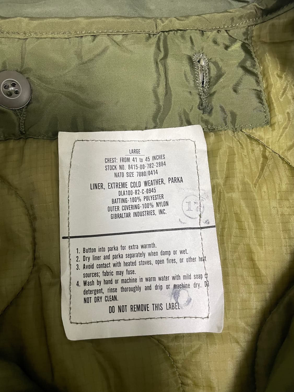 m65피쉬테일 데드스탁 라지 og 새상품 개파카 상품이미지8