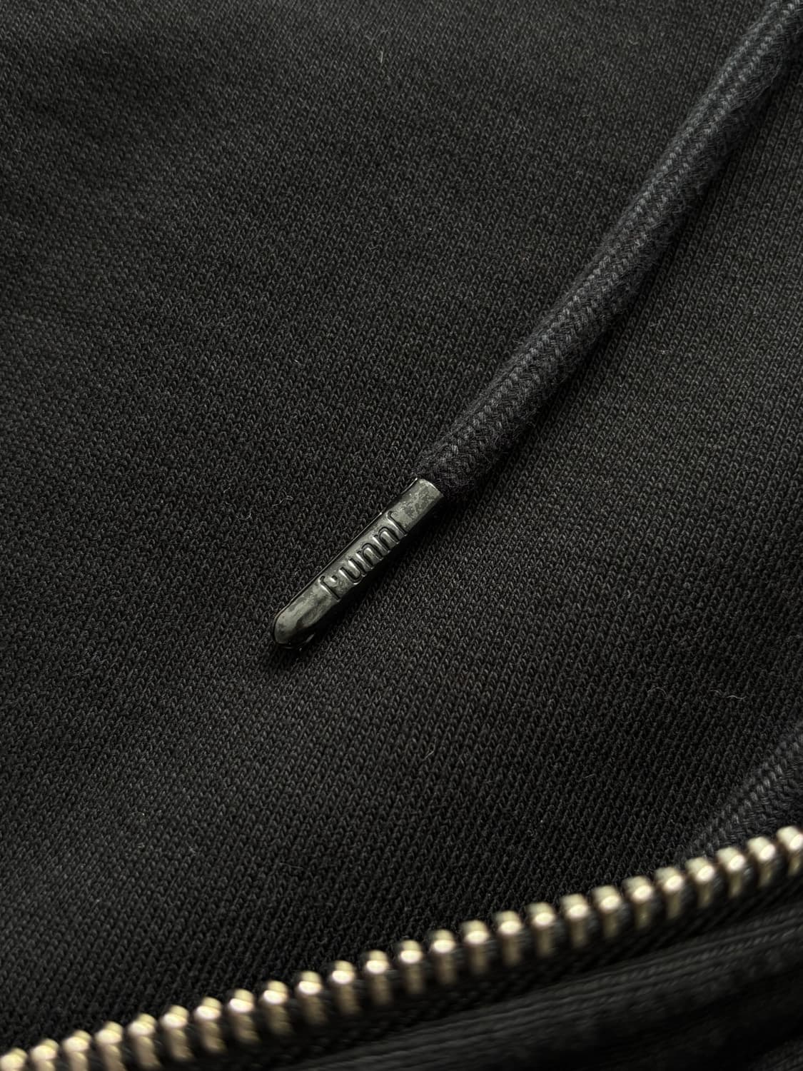 Juun.J 준지 25FW 블랙 더블 레이어드 후드 집업 상품이미지8