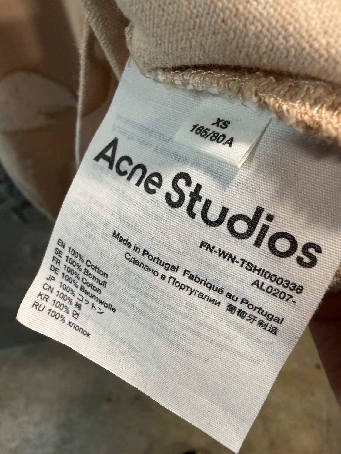 오버핏 아크네 스튜디오 ACNE STUDIOS 시티 페이스 그래픽 티 상품이미지8