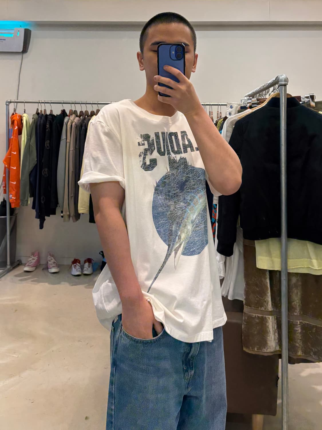 메종 마르지엘라 17SS 글라디우스 피쉬 워시드 반팔 상품이미지9