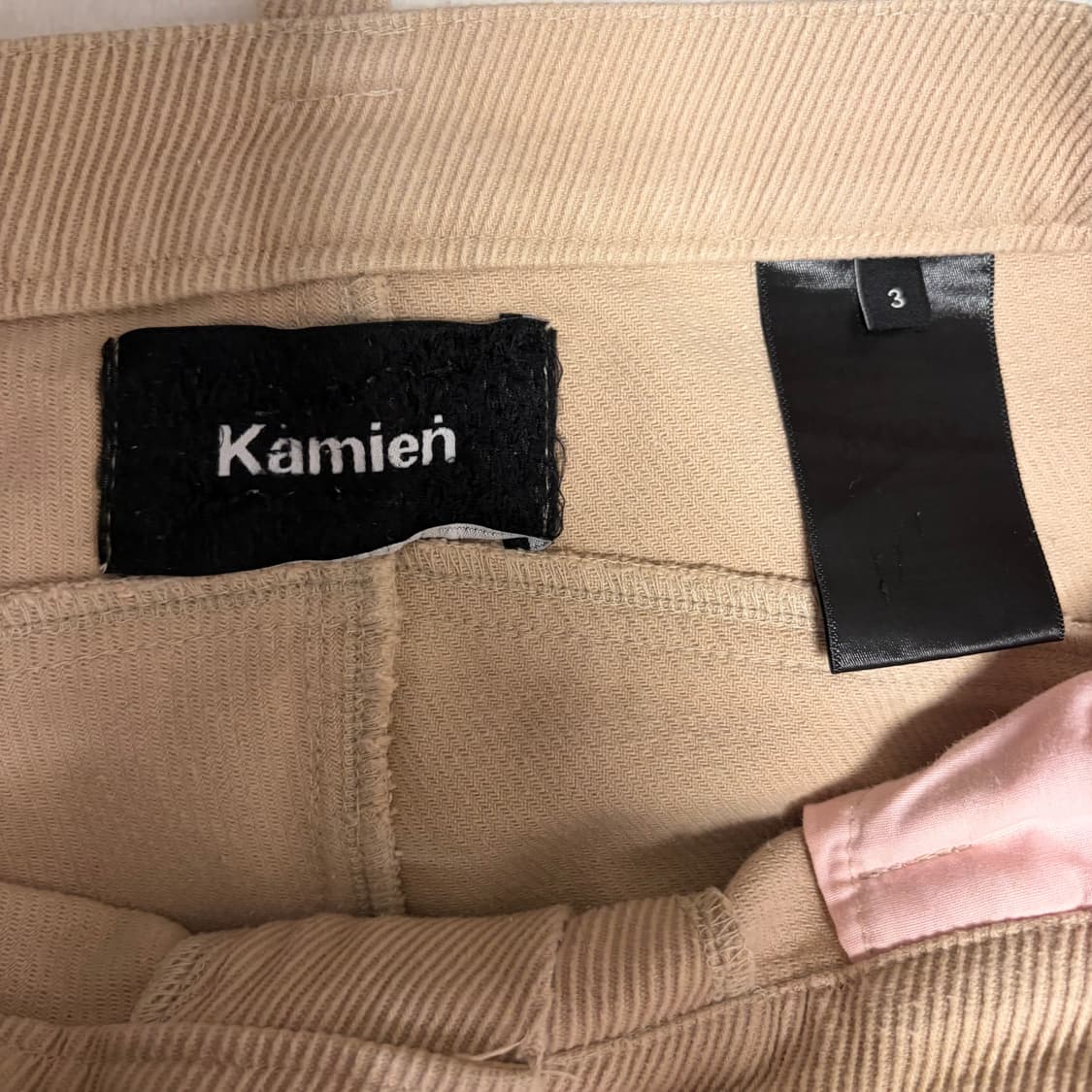[3]카미엔 타이탄 배기 팬츠 베이지 상품이미지2