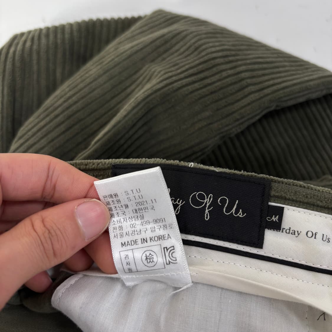 STU 21fw 엠브로이더드 코듀로이 팬츠 상품이미지7