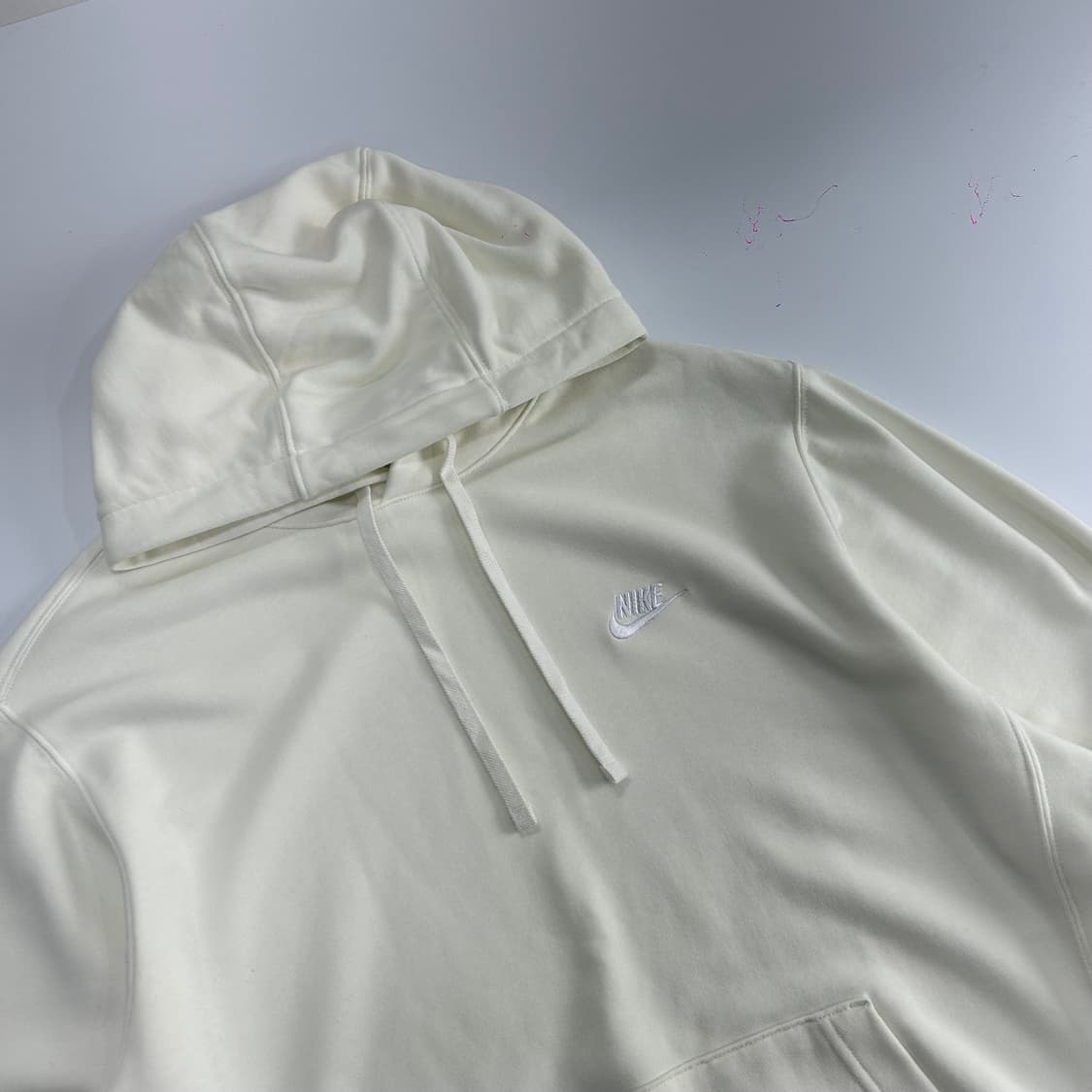 Nike 나이키 화이트 스우시 아이보리 후드티 상품이미지4