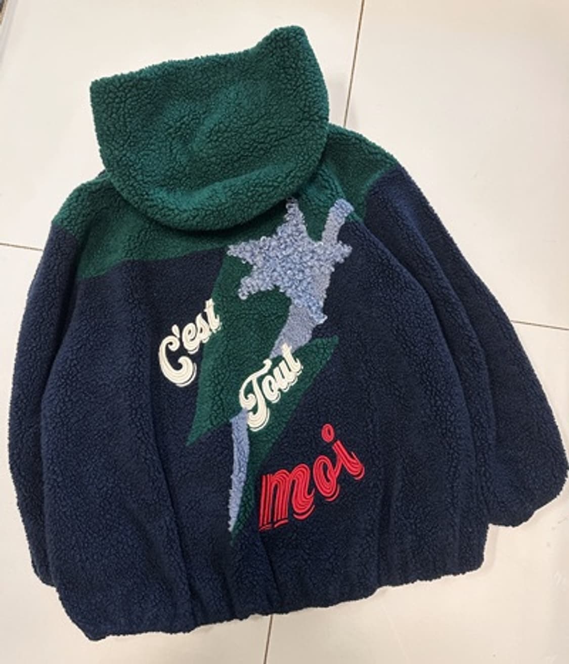 럭키슈에뜨 부클 집업 무스탕  (오버핏)    상품이미지6