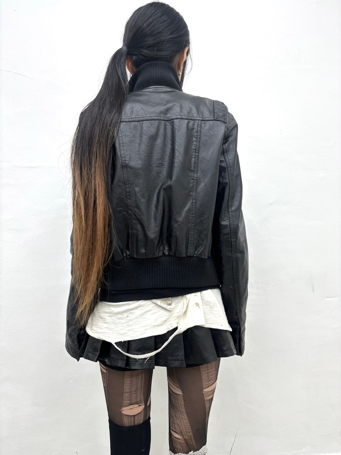 Tc surf high-neck leather jacket  상품이미지4