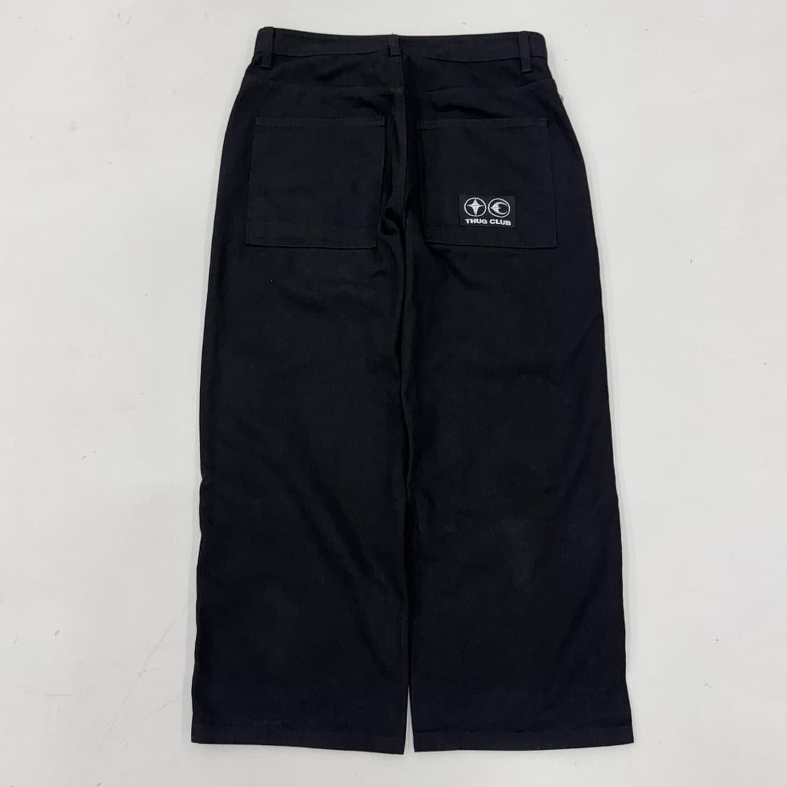 떠그클럽 초판 와이드 코튼 팬츠 블랙 상품이미지3