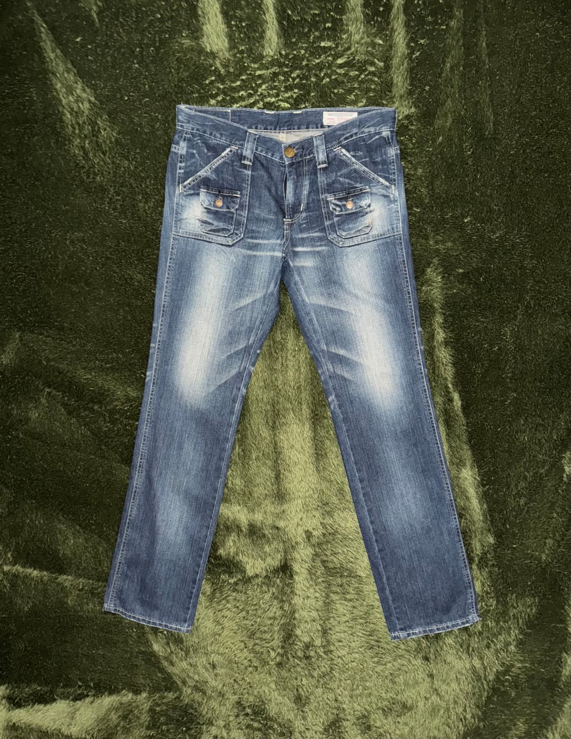 [M] 에드윈 포켓 디테일 워싱 데님 팬츠 MADE IN JAPAN 상품이미지1