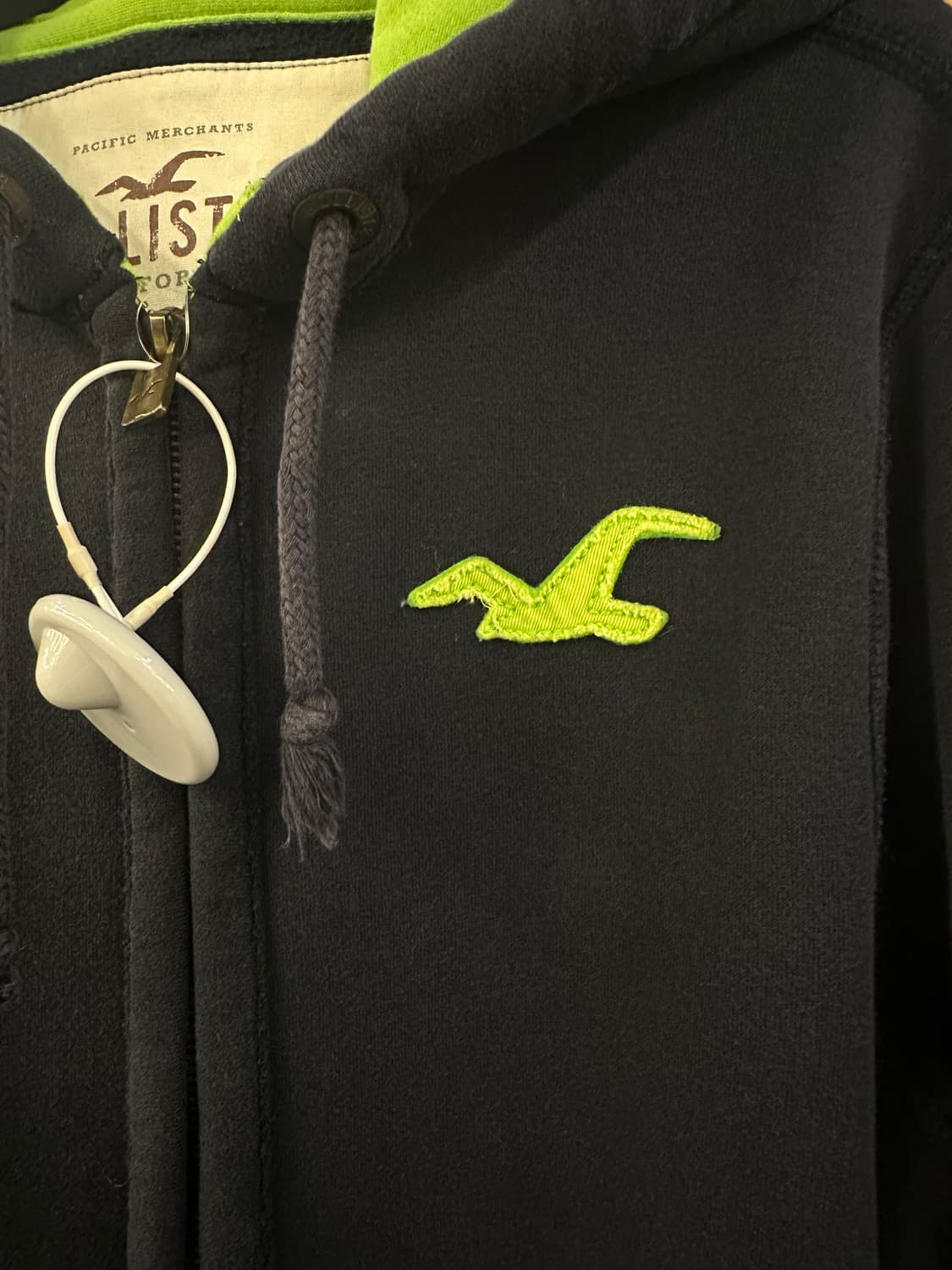 HOLLISTER 홀리스터 블랙그린 후드집업 상품이미지2