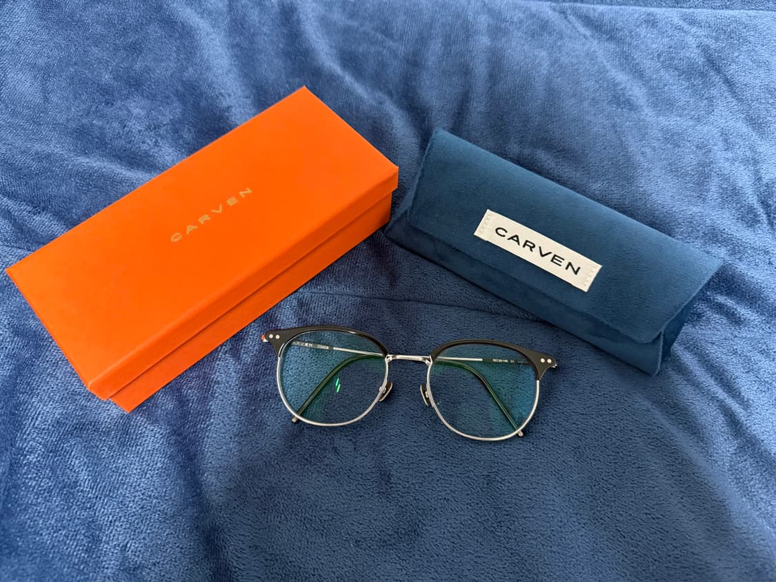 까르뱅 하금테 안경 베로나 CARVEN VERONA C1 블랙 실버 상품이미지2