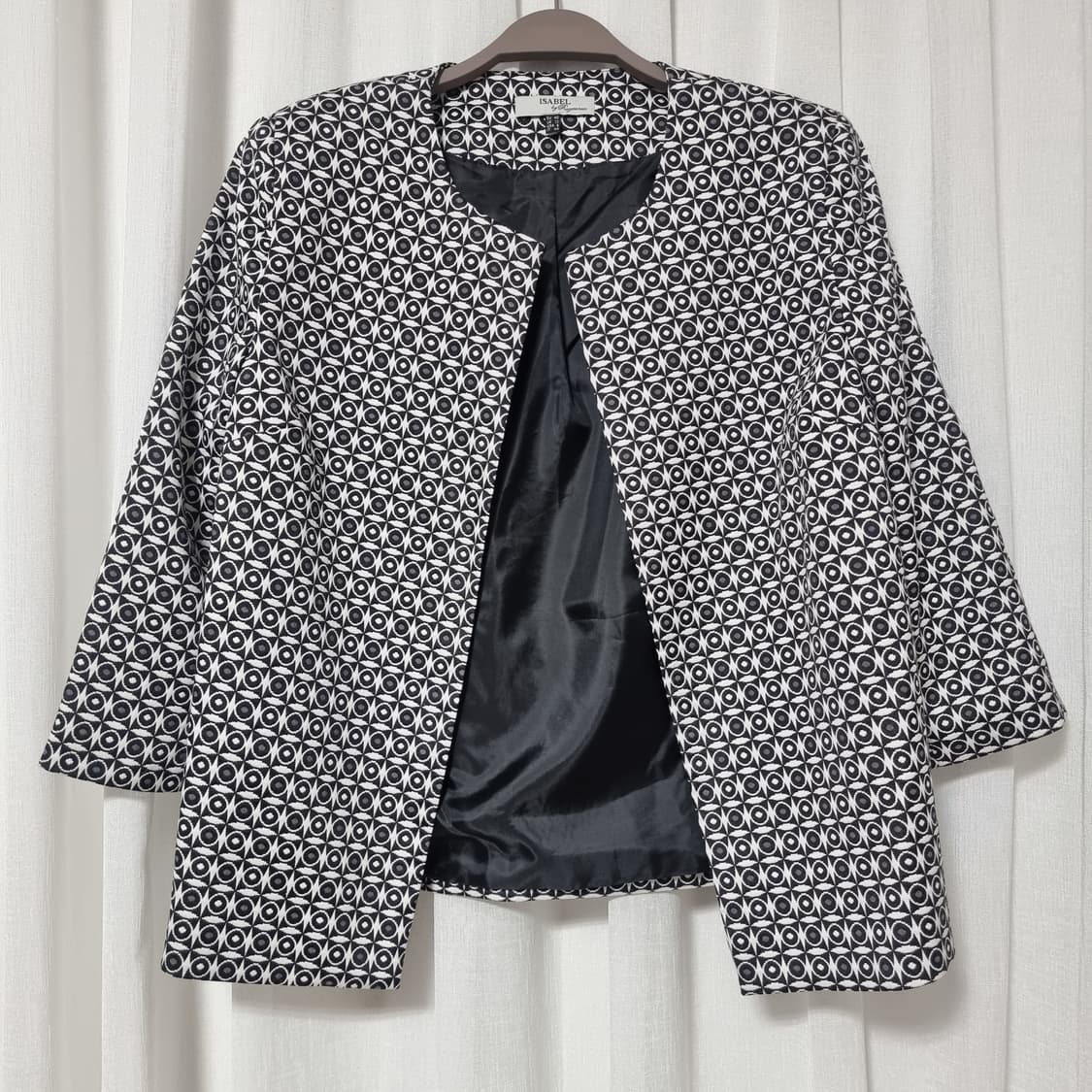 ISABEL 자카드 모노패턴 셋업 자켓 팬츠 (자켓66/팬츠29인치)  상품이미지3