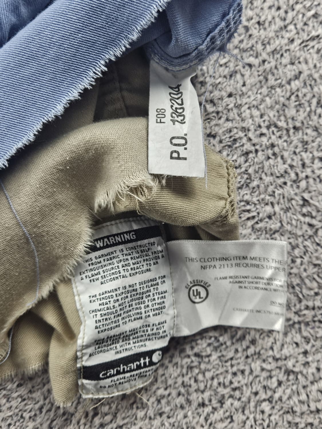 FR칼하트 레이어드 리워크 커스텀 워크 셔츠 ( XL ) / 10644 상품이미지8