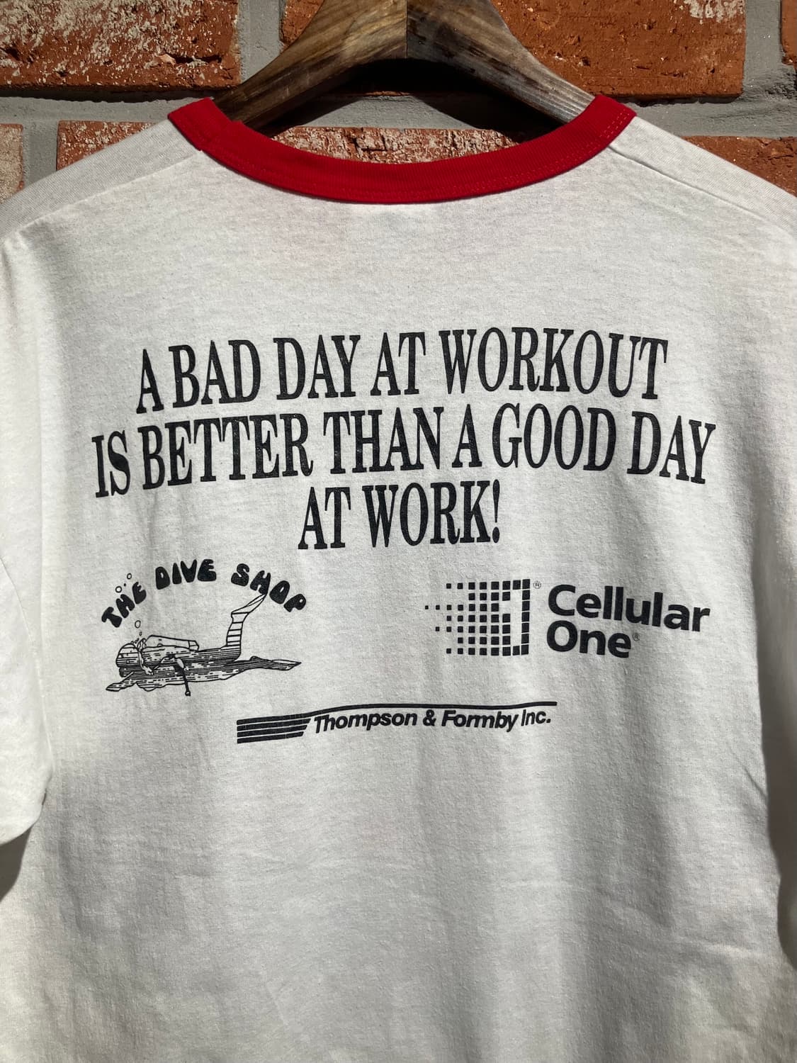 80~90s USA 빈티지 헤인즈 링거 티셔츠 상품이미지6