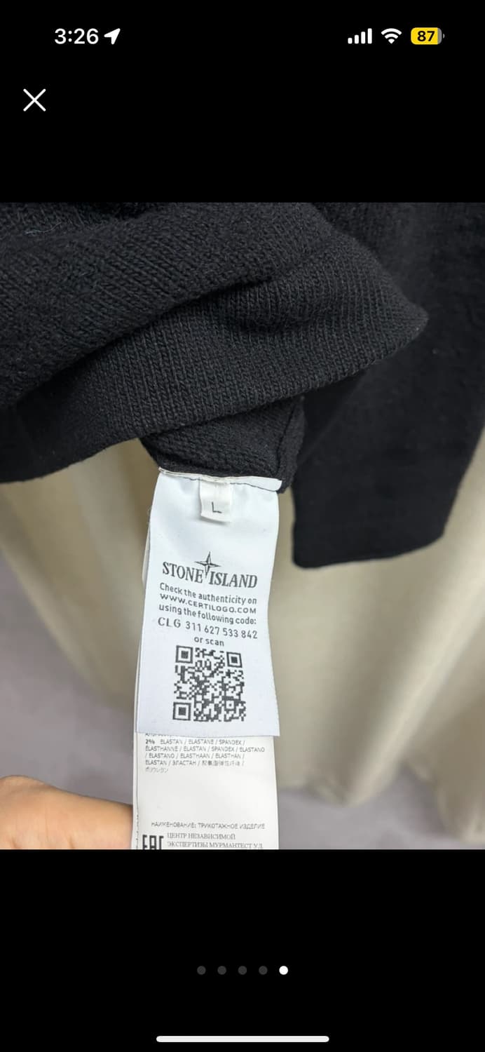 스톤아일랜드 블랙 니트 상품이미지4