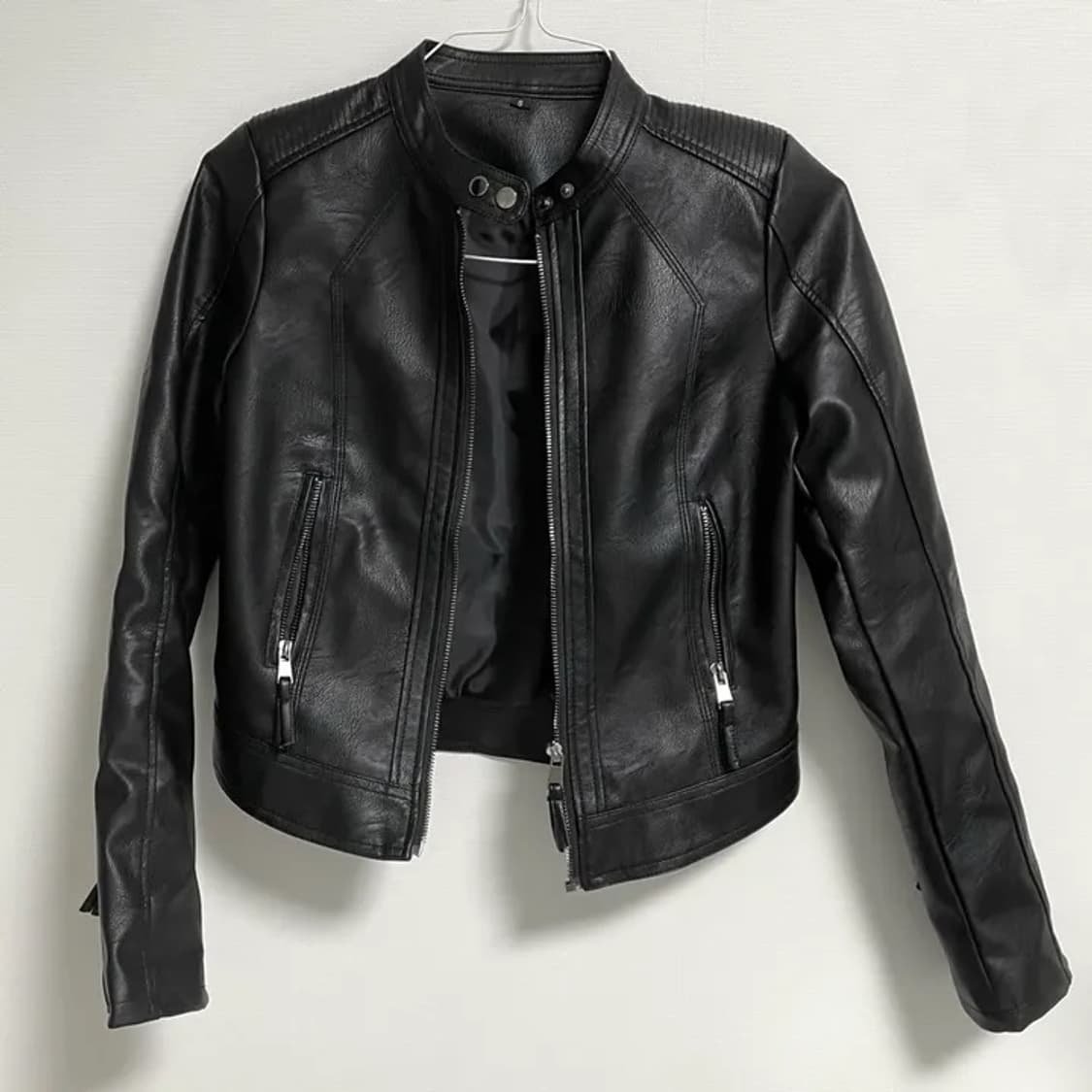 Leather rider jacket 상품이미지1