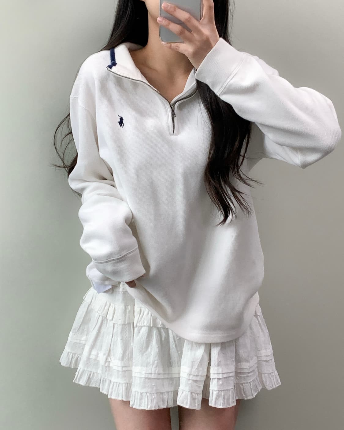 폴로 반집업 니트 상품이미지1