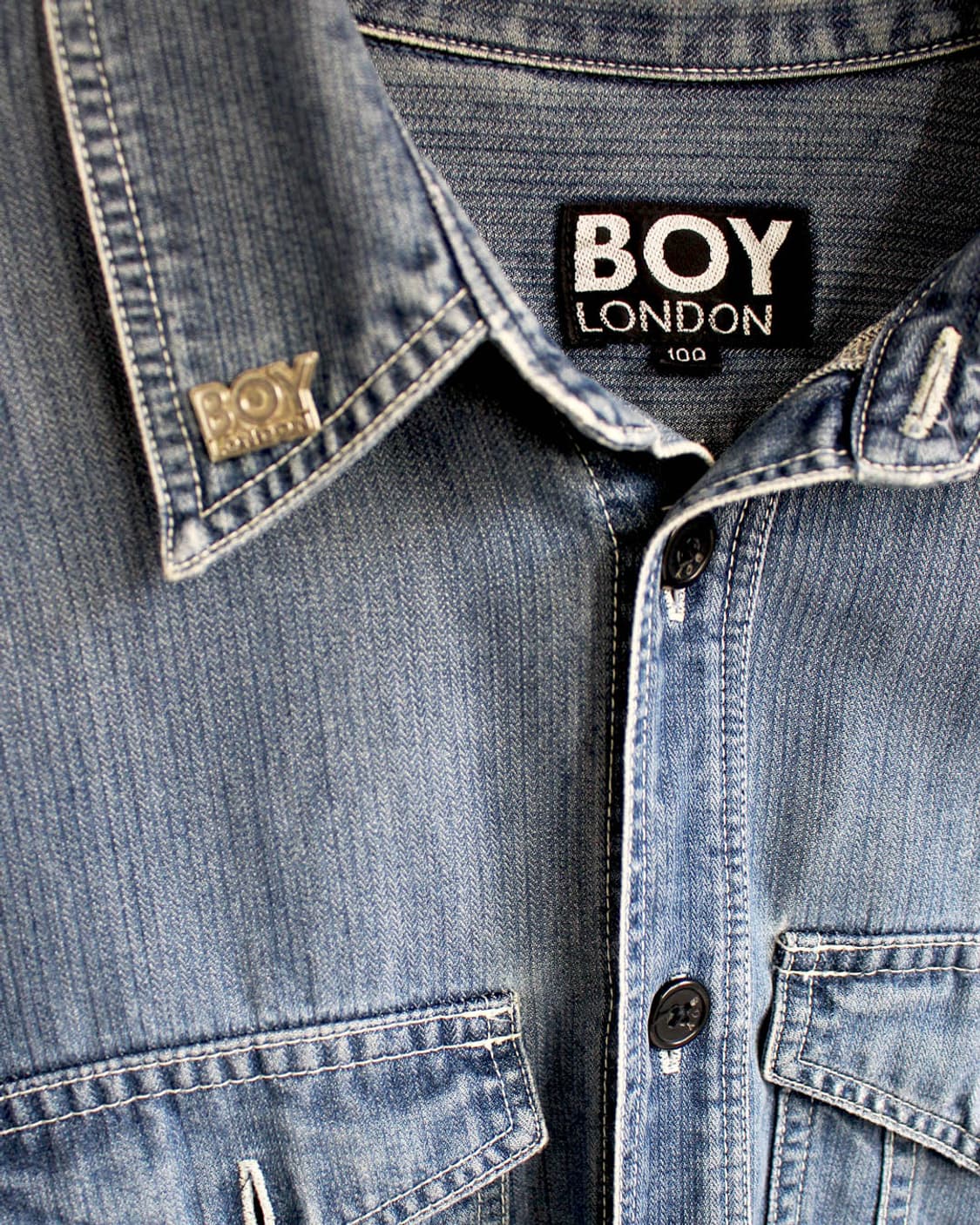BOY LONDON collar charm denim y2k shirt 상품이미지2