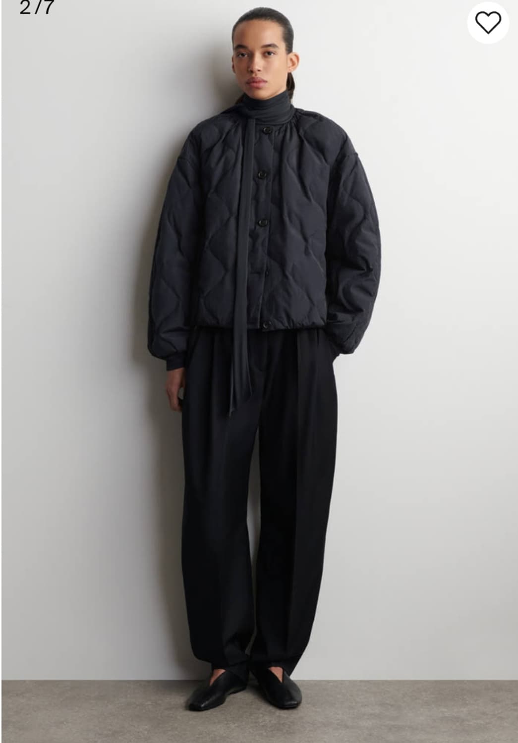 COS 개더드 퀼티드 다운 자켓 퀼팅자켓 상품이미지2