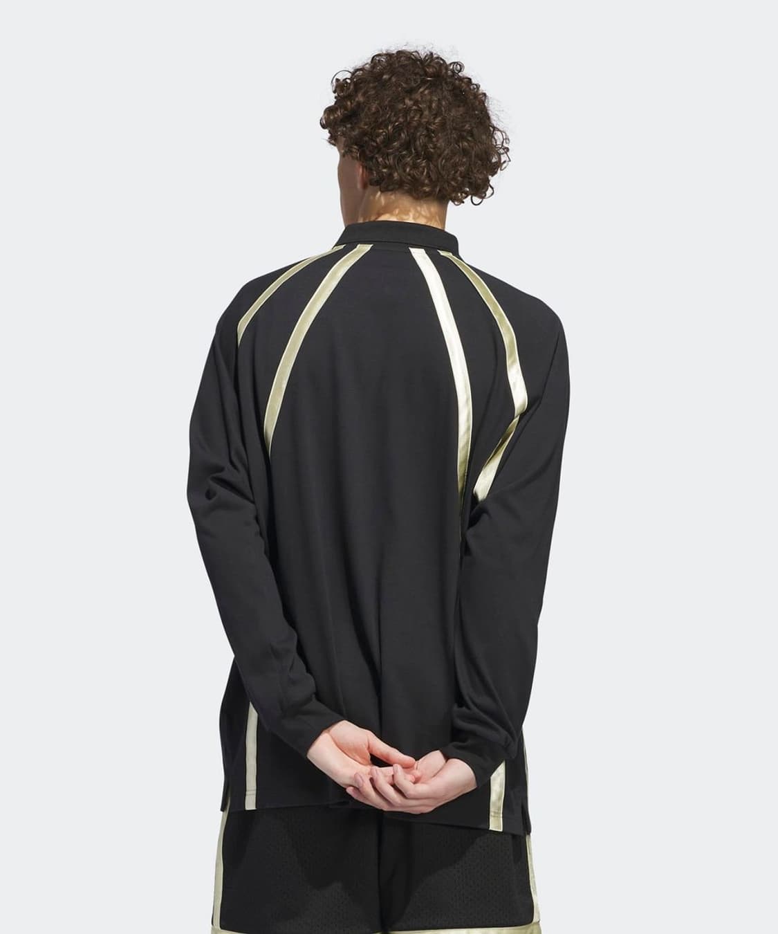 아디다스 오리지널 럭비 폴로 반집업 긴팔티 셔츠 블랙 2XL 상품이미지2