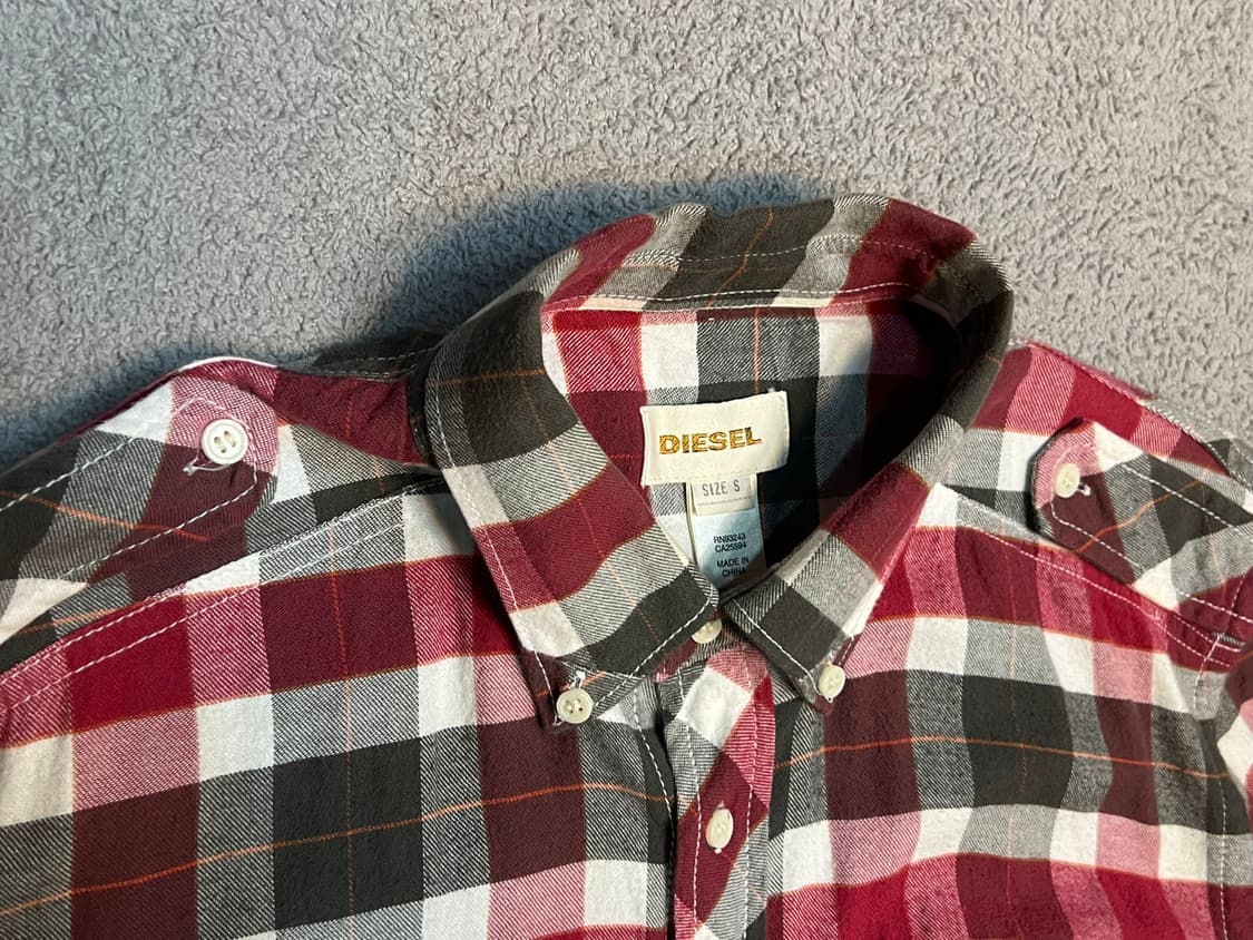 100 Diesel 디젤 플란넬 체크셔츠  상품이미지5