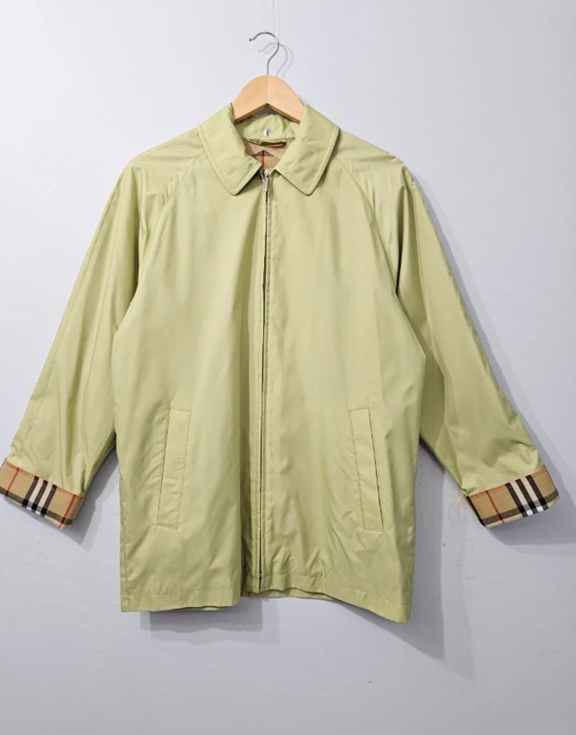 버버리 빈티지 하우스 체크 슬리브 폴리코트 ~95 상품이미지2