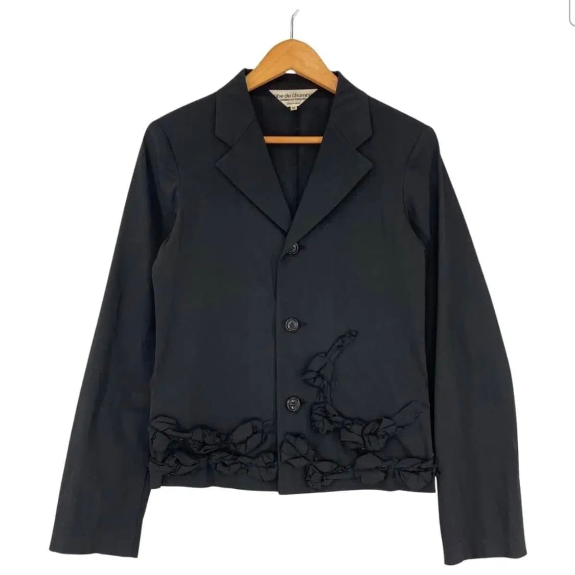 꼼데가르송 레이디스 장미 장식 자켓 상품이미지1