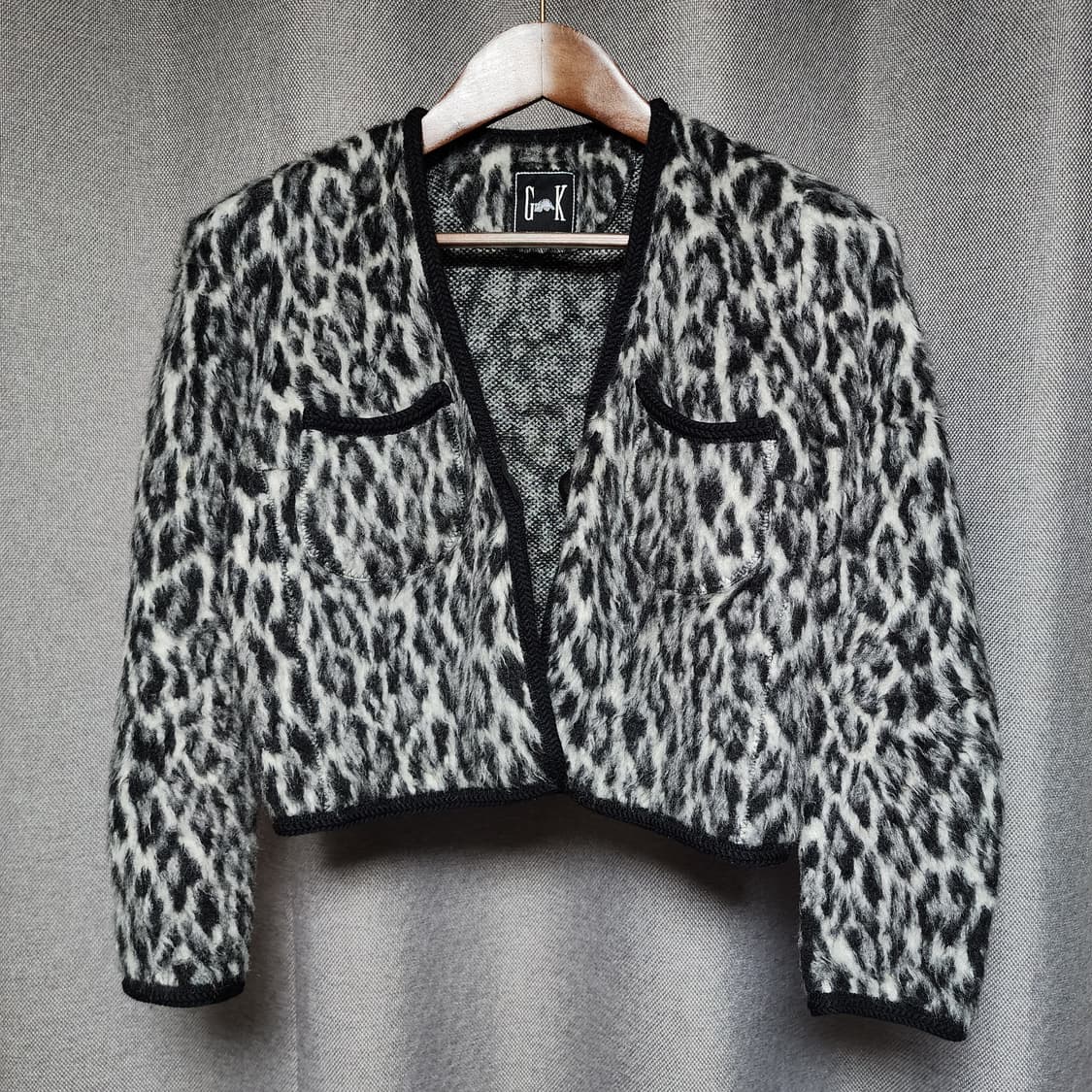 GK 일본 갸루 레오파드 빈티지 가디건 상품이미지2