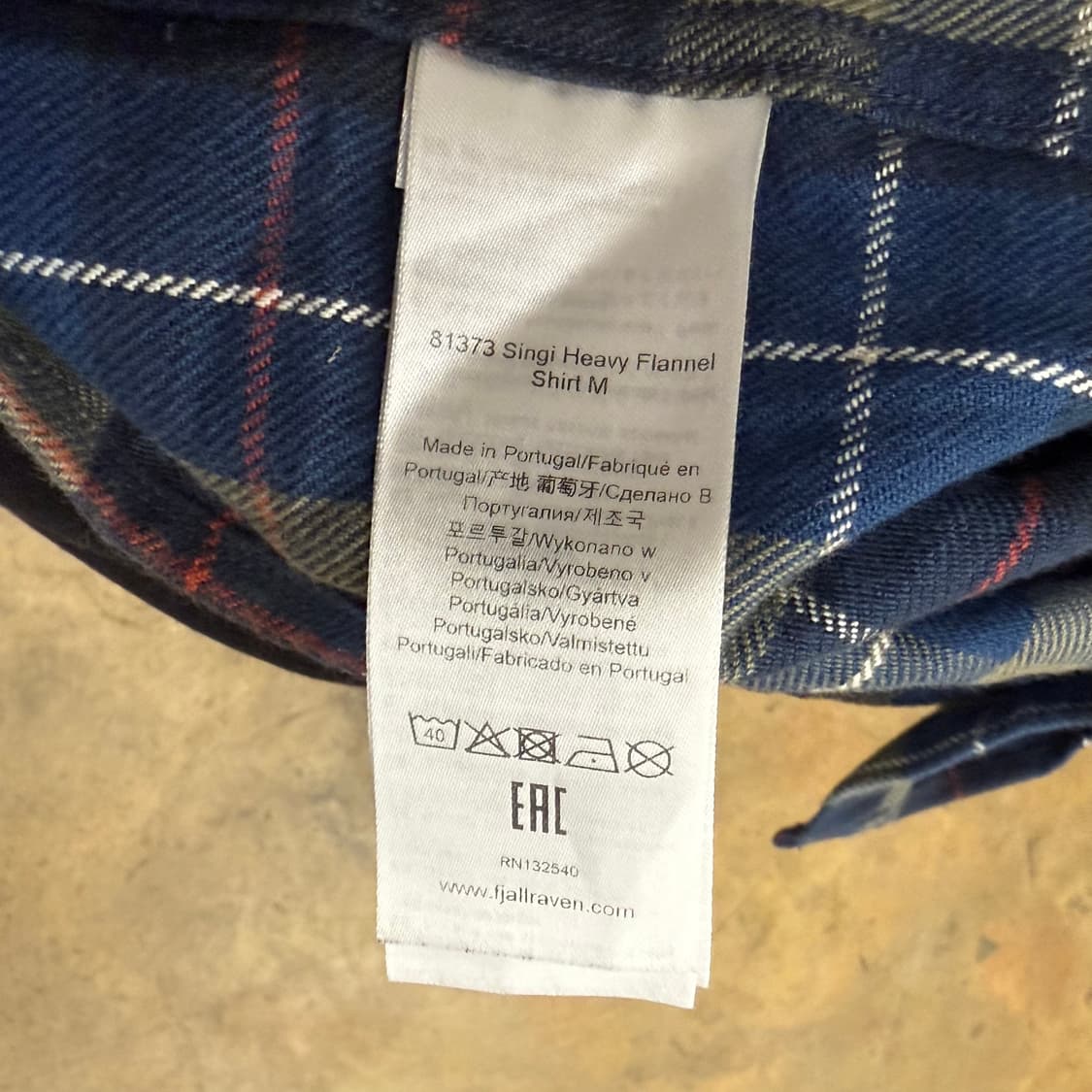 [정품/M] 피엘라벤 체크 남방 셔츠 블루 b15 상품이미지6