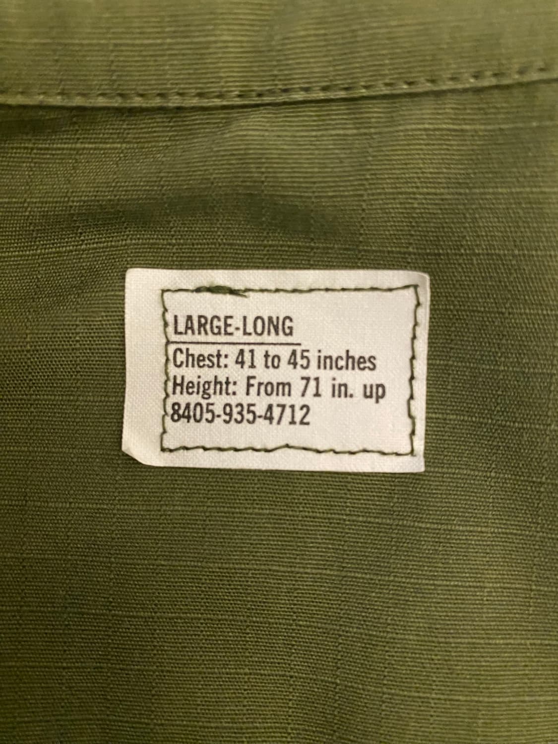 US Jungle Fatigue Jacket 정글퍼티그 자켓 데드스탁 상품이미지2