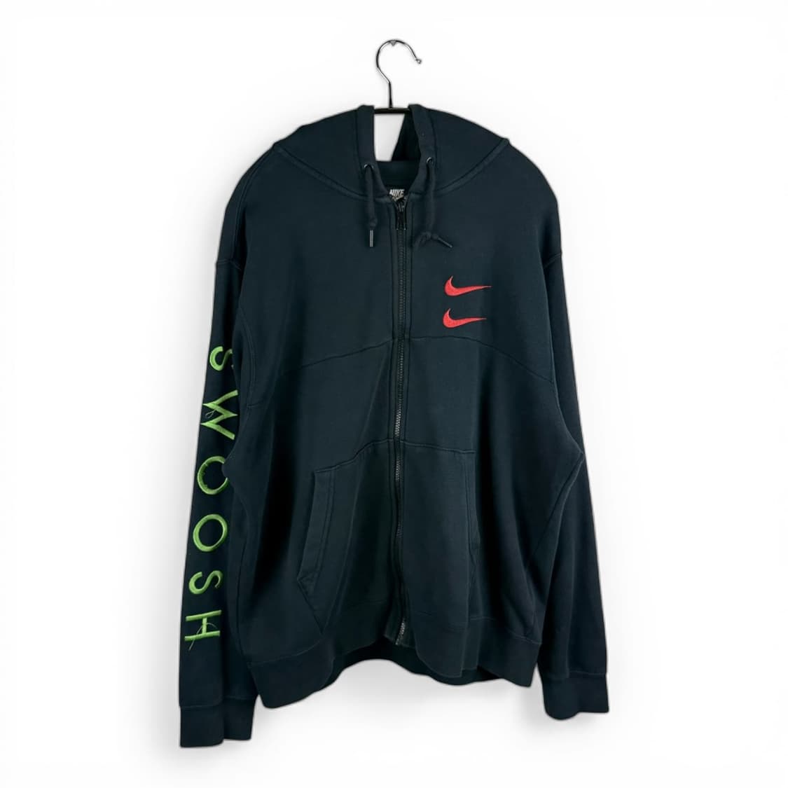 (무료배송)2XL) 나이키 더블스우시 후드집업 블랙 상품이미지1