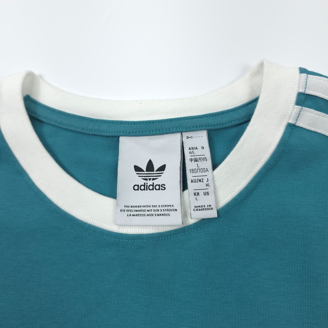 아디다스 오리지널 트레포일 로고 티셔츠 그린 (L) 상품이미지4