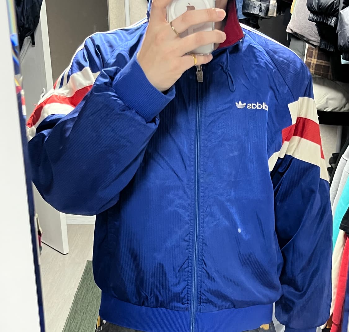 착샷 아디다스X데상트 바람막이 블루종 트랙자켓 110 상품이미지10