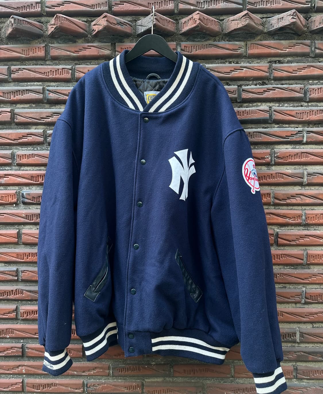 빈티지 90s 미첼엔네스 뉴욕 양키즈 울 바시티 자켓  상품이미지1