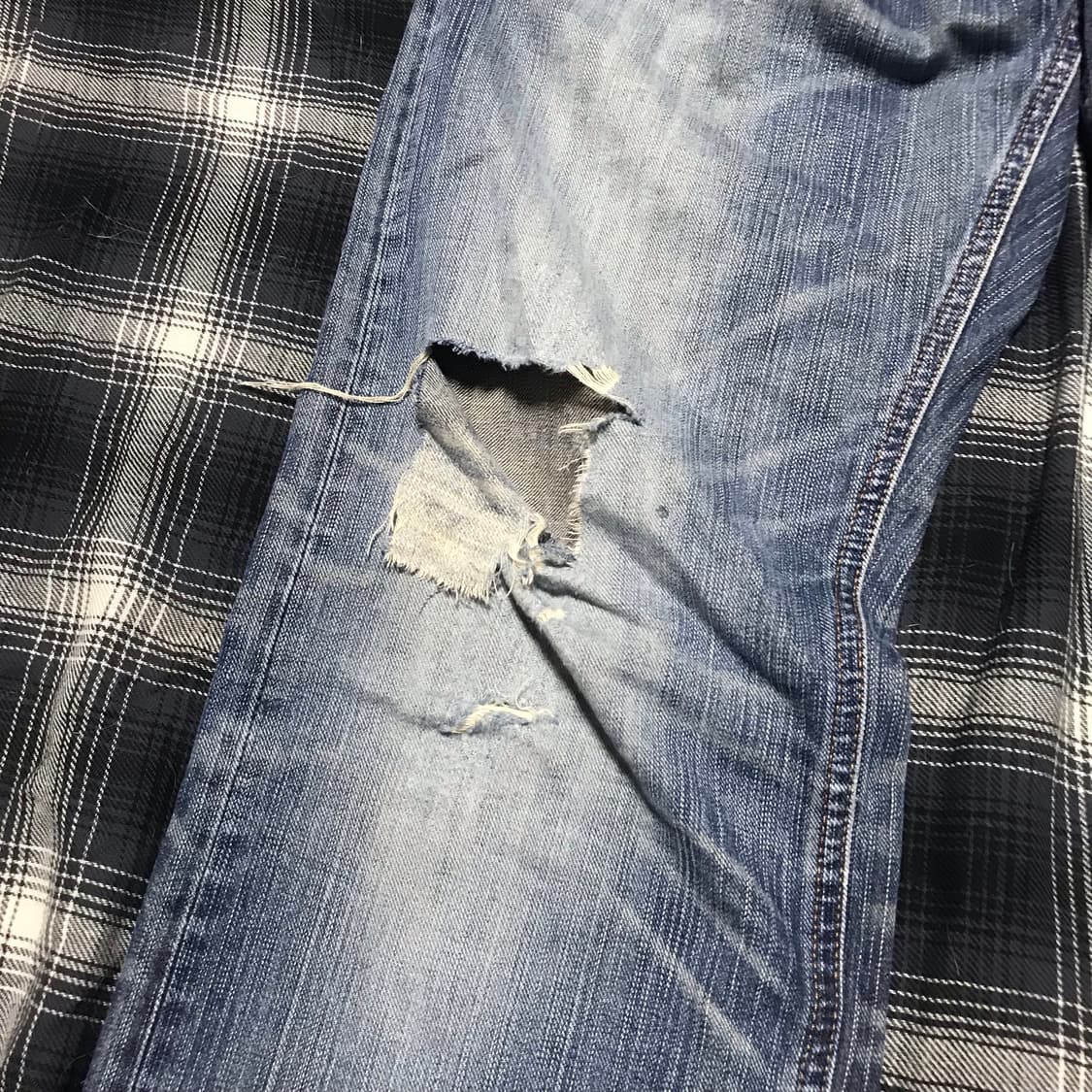 에드윈 재팬 디스트로이드 워싱 연청 셀비지 익스클루시브 상품이미지3