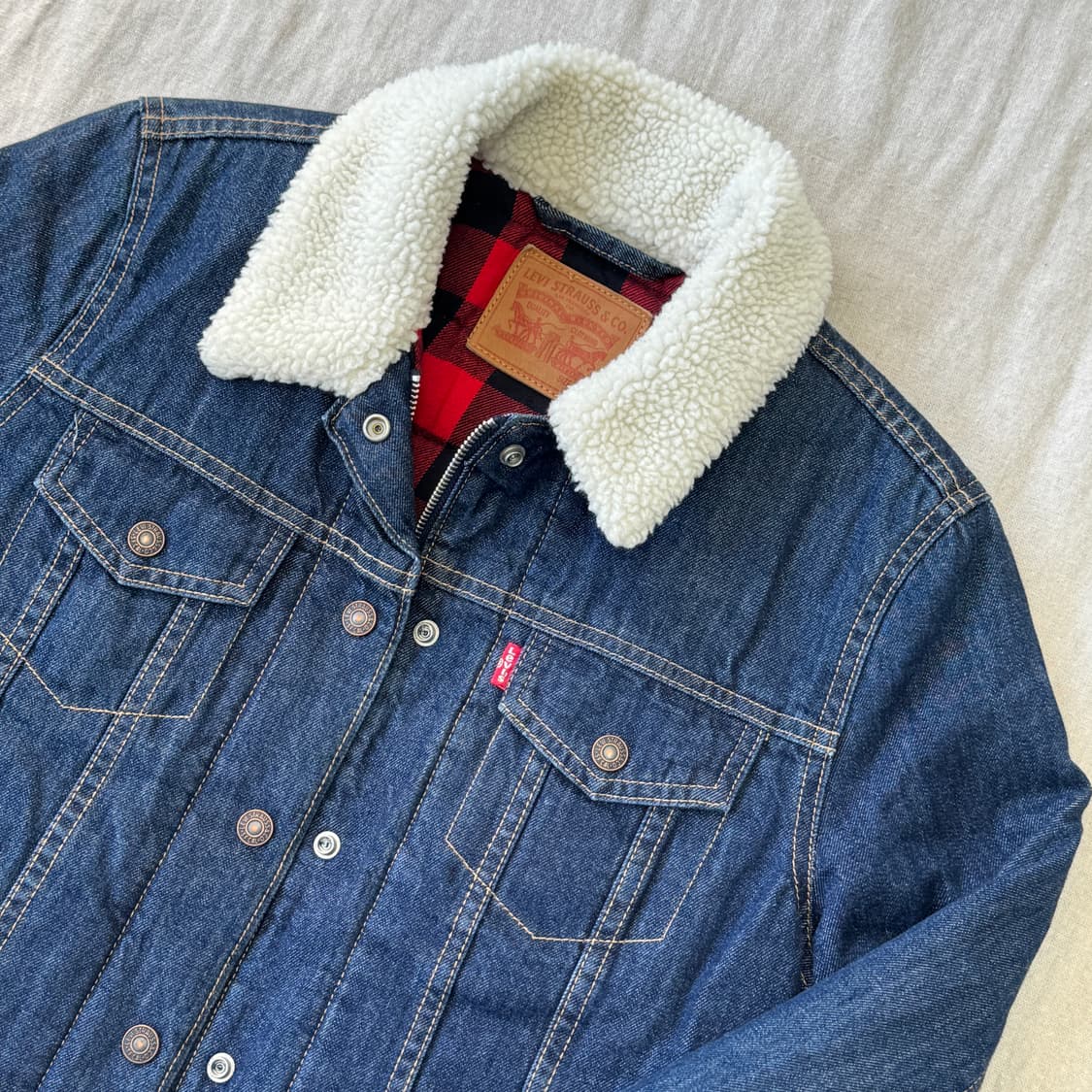 리바이스 우먼 구스다운 데님자켓 M 상품이미지2