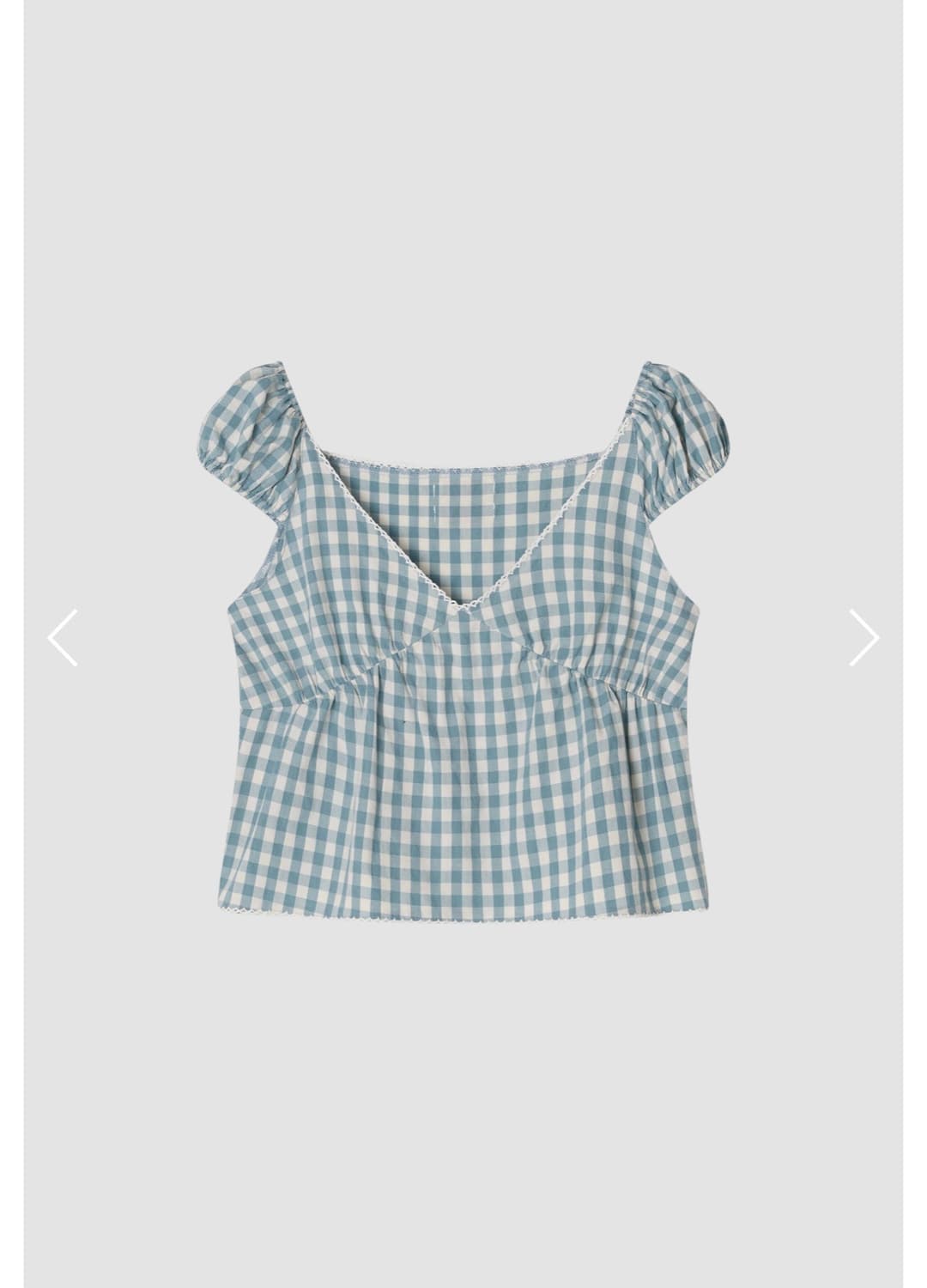 쏘딩키브레드 Sarah Blue check Blouse 상품이미지1