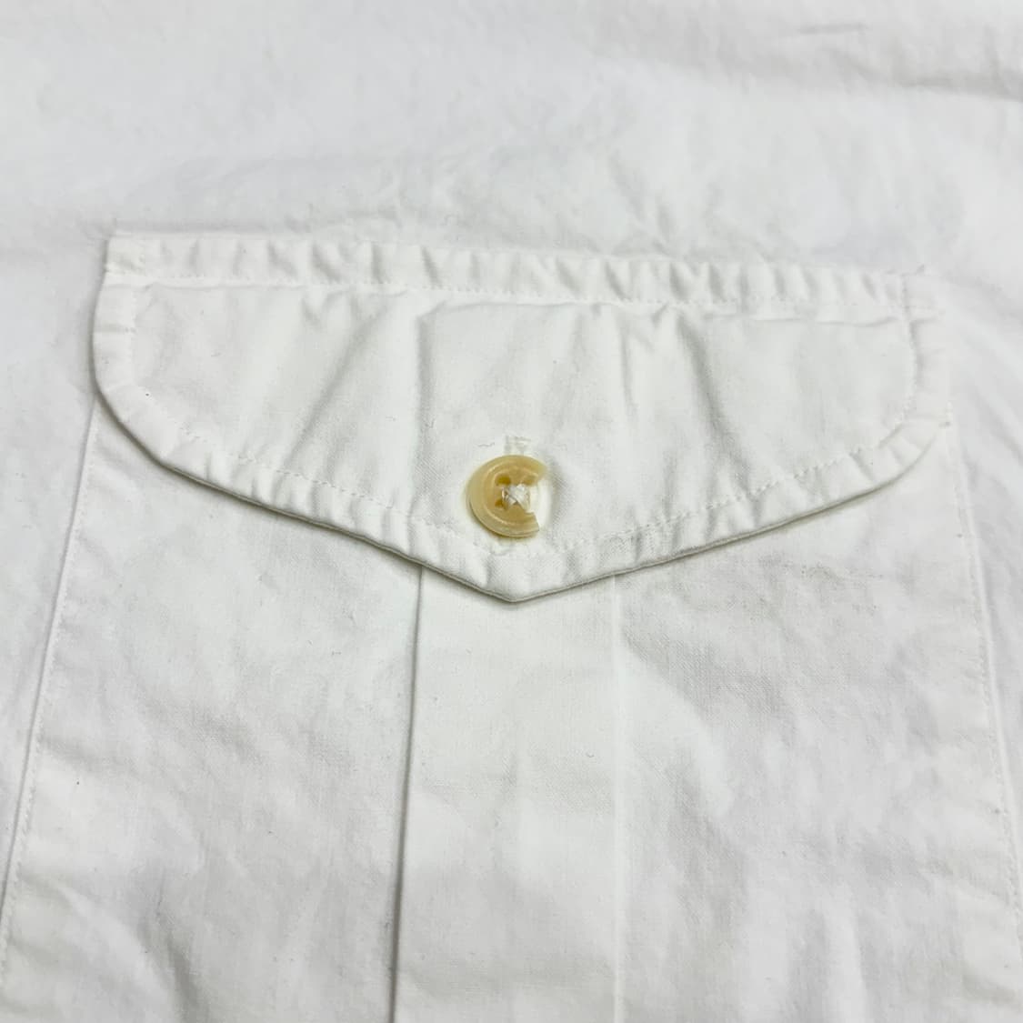 폴로 랄프로렌 빅로고 투포켓 화이트 견장 긴팔 셔츠 xl 상품이미지4