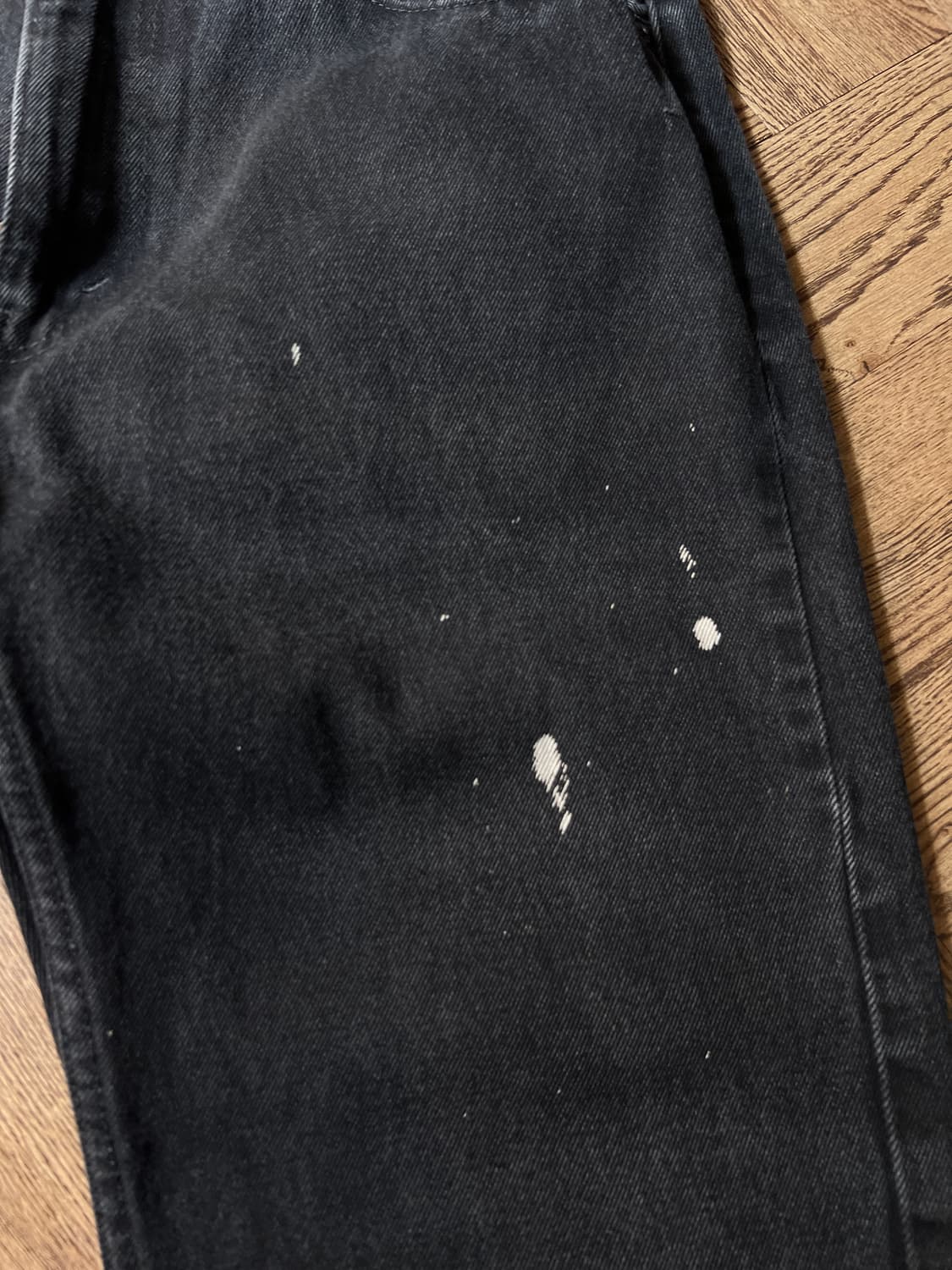 [36]리바이스 505 블리치드 흑청 데님 팬츠 상품이미지4