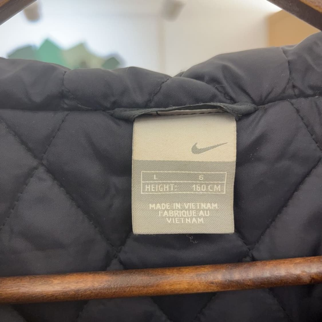 나이키 올드스쿨 레트로 배색 누빔 바람막이 자켓 L C08327 상품이미지5