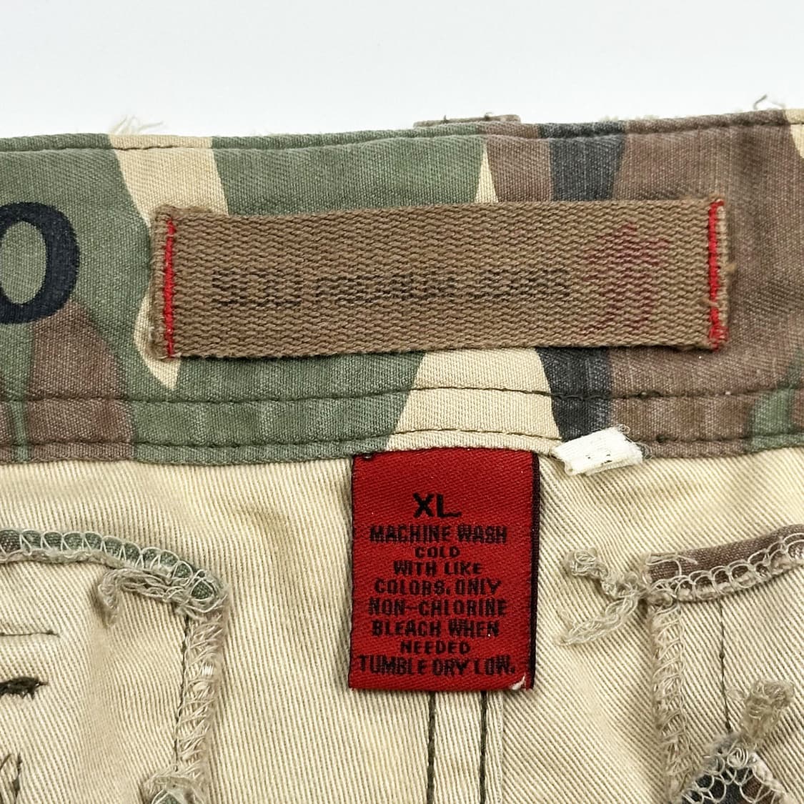34 VTG 빈티지 와이드핏 밀리터리 카모 카고반바지 상품이미지4