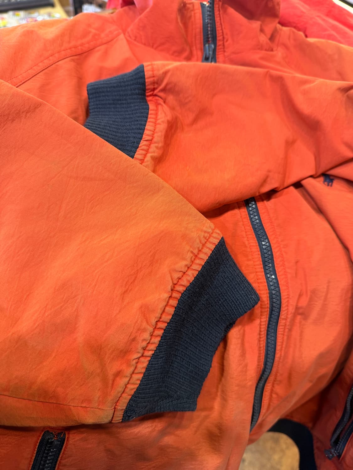 90s 폴로 페이디드 후리스 바람막이  집업  상품이미지6