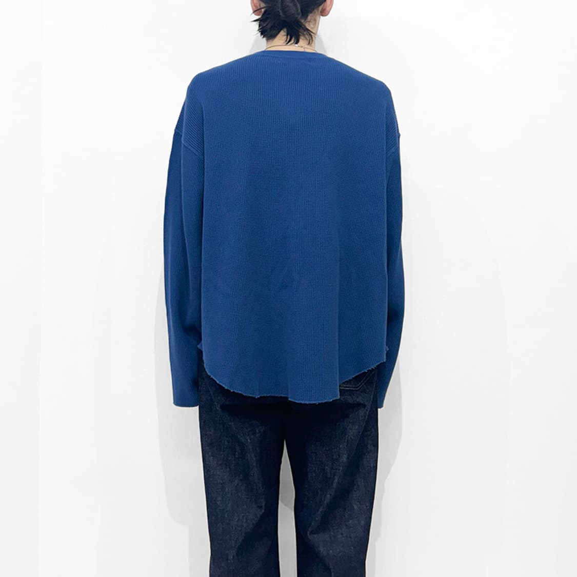 언유즈드 UNUSED thermal 와플 롱슬리브 블루 3 상품이미지2