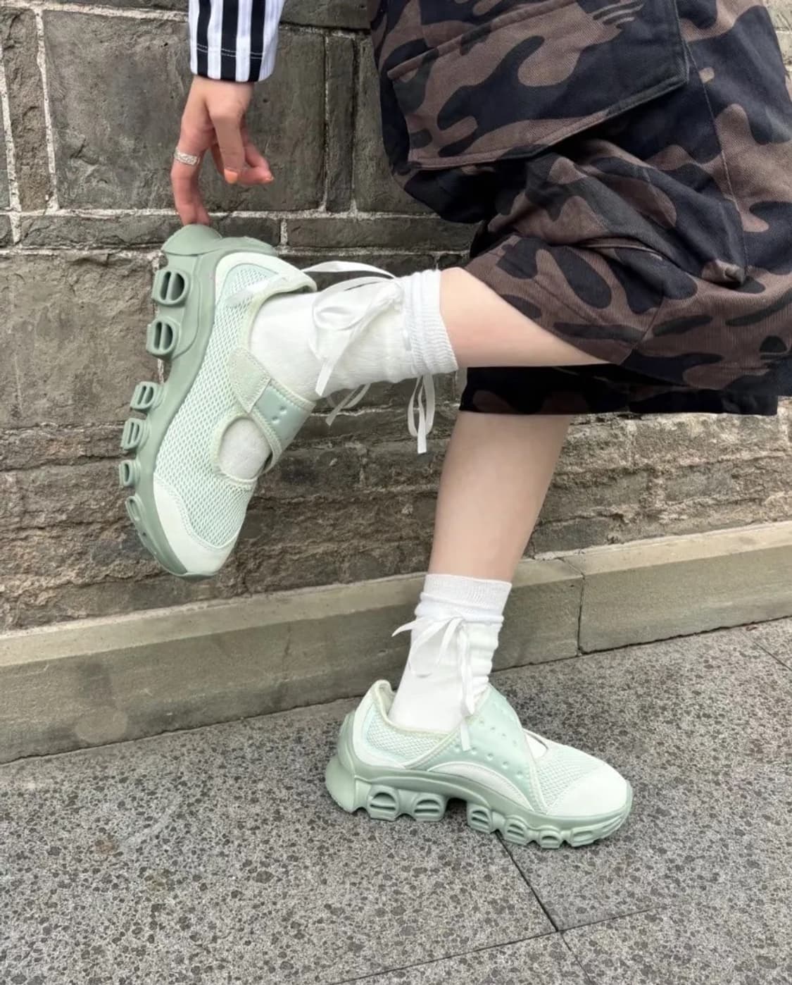 Adidas 아디다스 아디폼 메리제인 발레코어 슈즈 민트 JH7555 상품이미지2