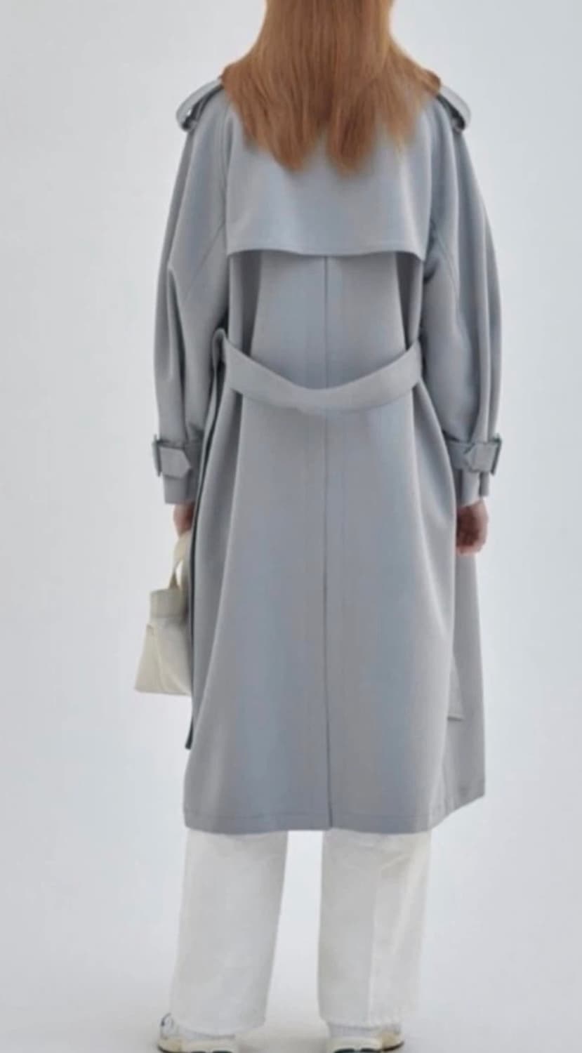  상품) 닐바이피 블루그레이 트렌치코트 상품이미지4
