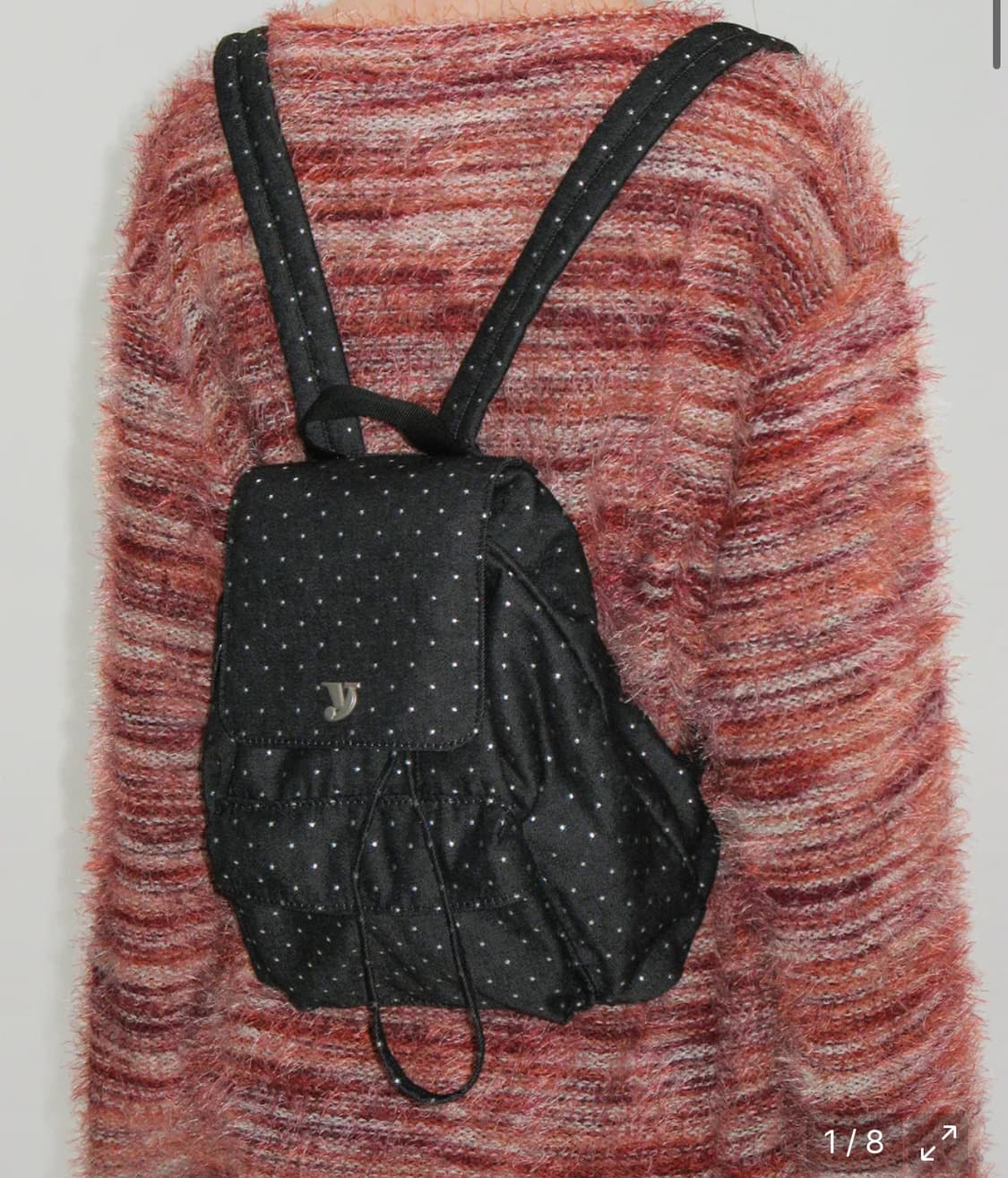 여밈 mini day backpack (star black) 상품이미지1